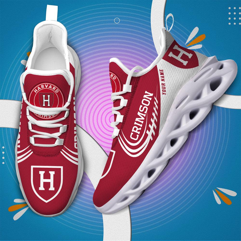Ideafootwear Harvard Crimson Max Soul Shoes Sneakers For Men And Women