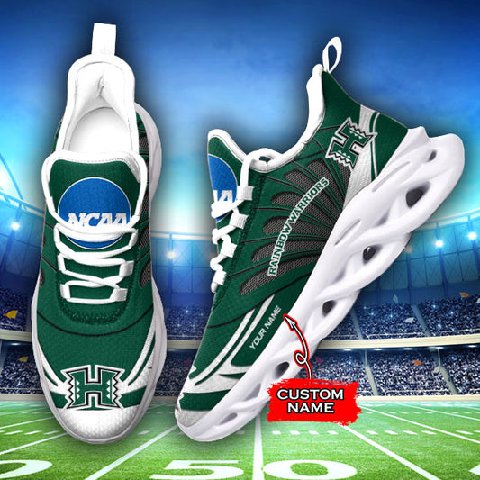 Ideafootwear Hawaii Rainbow Warriors NCAA Max Soul Shoes Sneakers For Men And Women