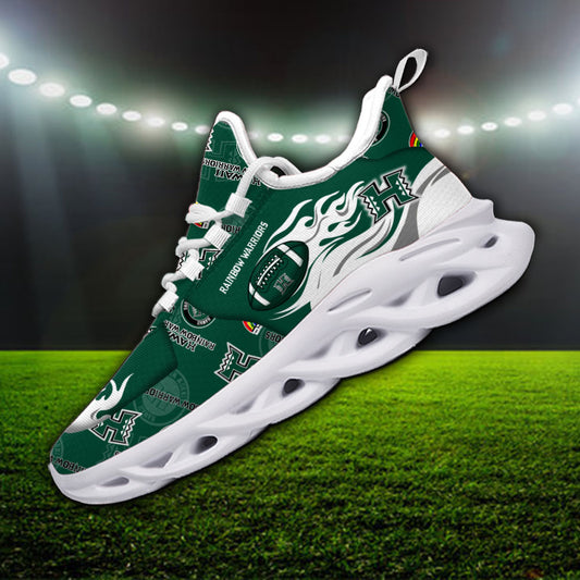 Ideafootwear Hawaii Rainbow Warriors NCAA Max Soul Shoes Sneakers For Men And Women