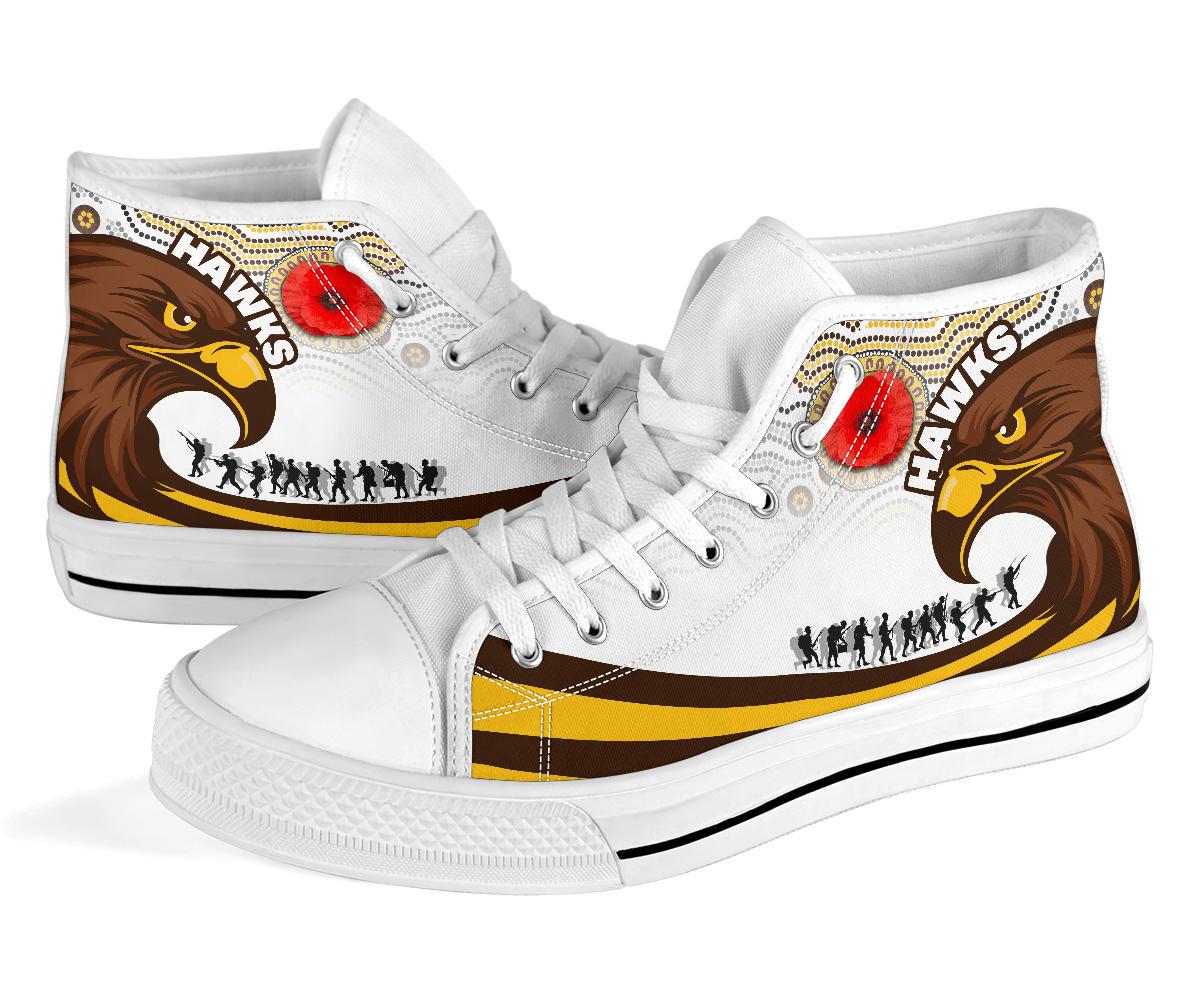 Ideafootwear Hawthorn Hawks High Top Canvas Sneakers Shoes For Men And Women