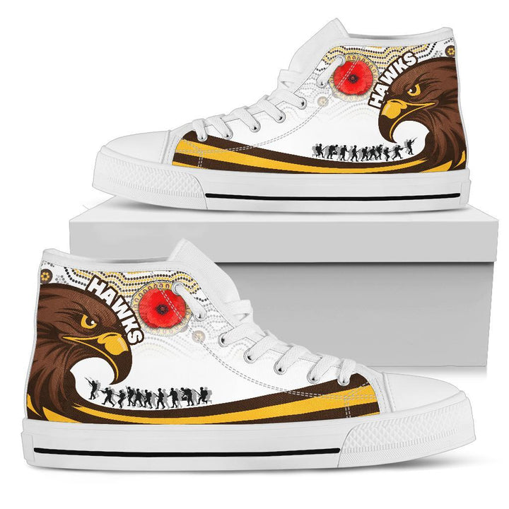 Ideafootwear Hawthorn Hawks High Top Canvas Sneakers Shoes For Men And Women