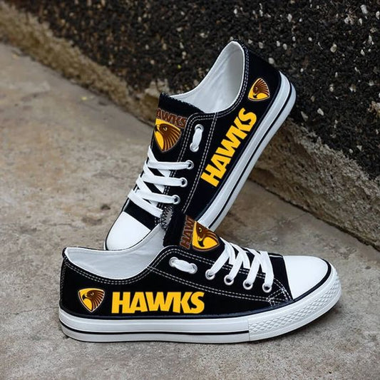 Ideafootwear Hawthorn Hawks Low Top Canvas Sneakers Shoes For Men And Women