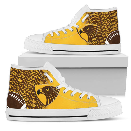 Ideafootwear Hawthorn Hawks High Top Canvas Sneakers Shoes For Men And Women