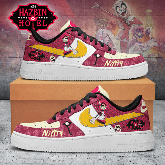 Ideafootwear Hazbin Hotel Air Low-Top Sneakers Shoes For Men And Women