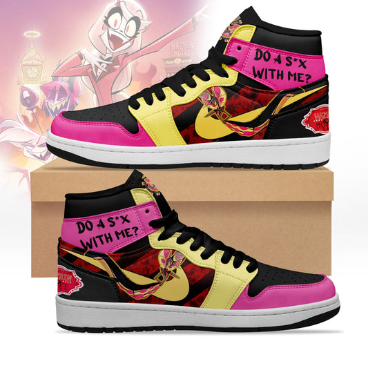 Ideafootwear Hazbin Hotel AJ1 High Sneakers Shoes For Men And Women