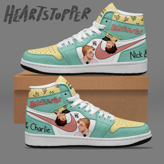 Ideafootwear Heartstoper AJ1 High Sneakers Shoes For Men And Women