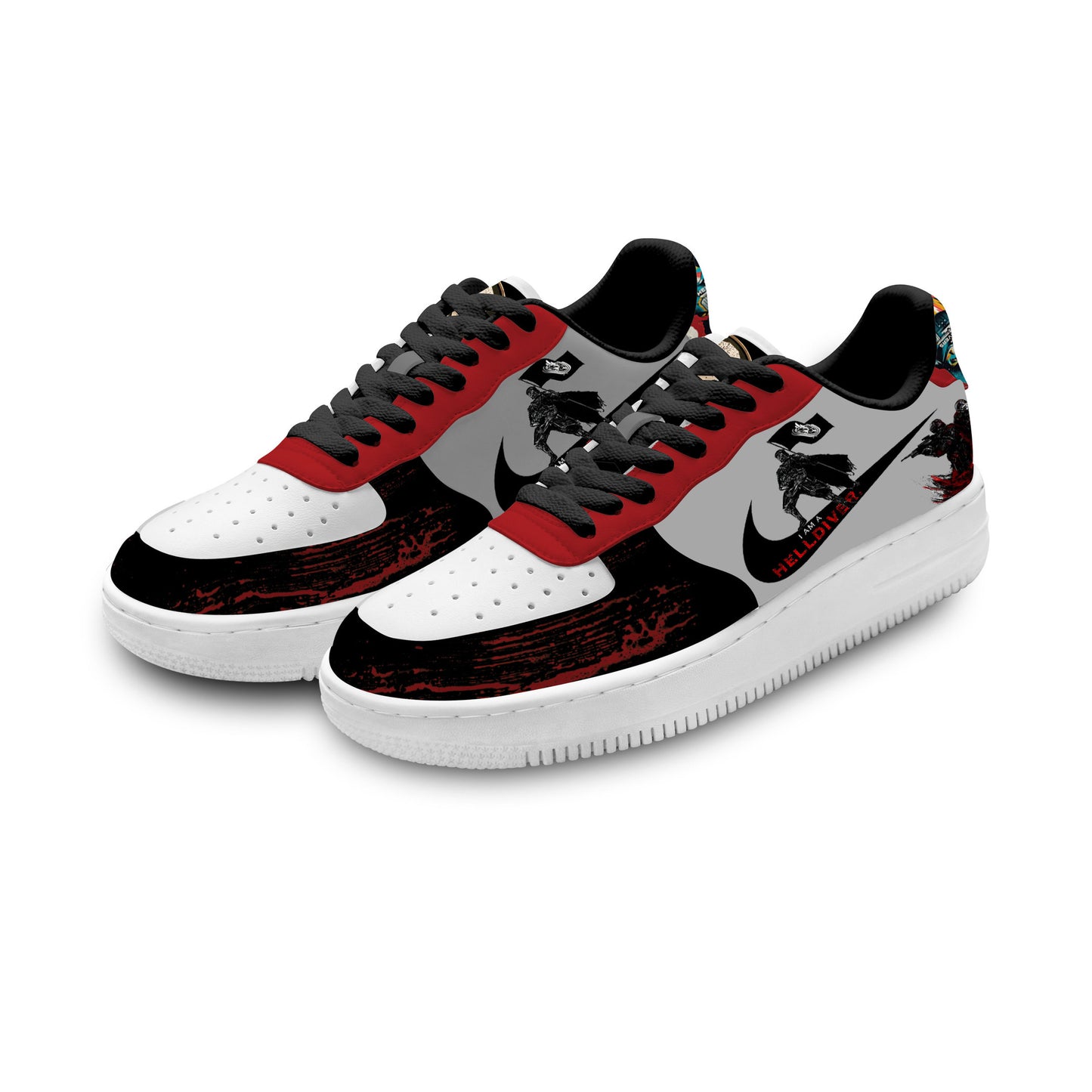 Ideafootwear Helldivers Air Low-Top Sneakers Shoes For Men And Women