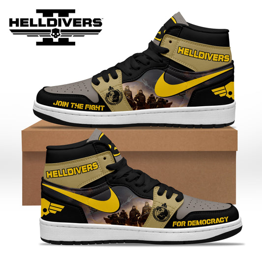 Ideafootwear Helldivers AJ1 High Sneakers Shoes For Men And Women