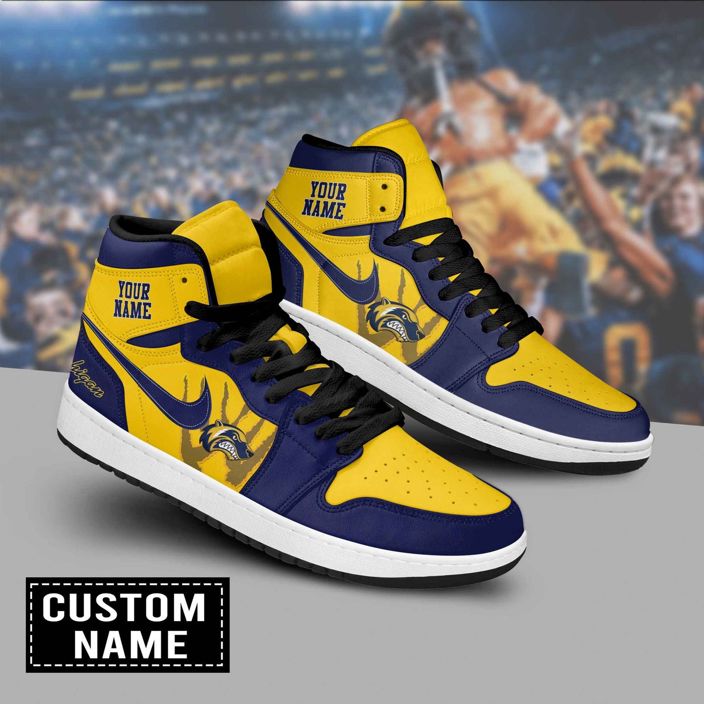 Ideafootwear Helsinki Wolverines AJ1 High Sneakers Shoes For Men And Women