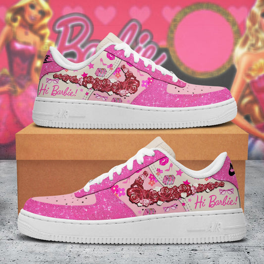 Ideafootwear Hi Barbie Air Low-Top Sneakers Shoes For Men And Women