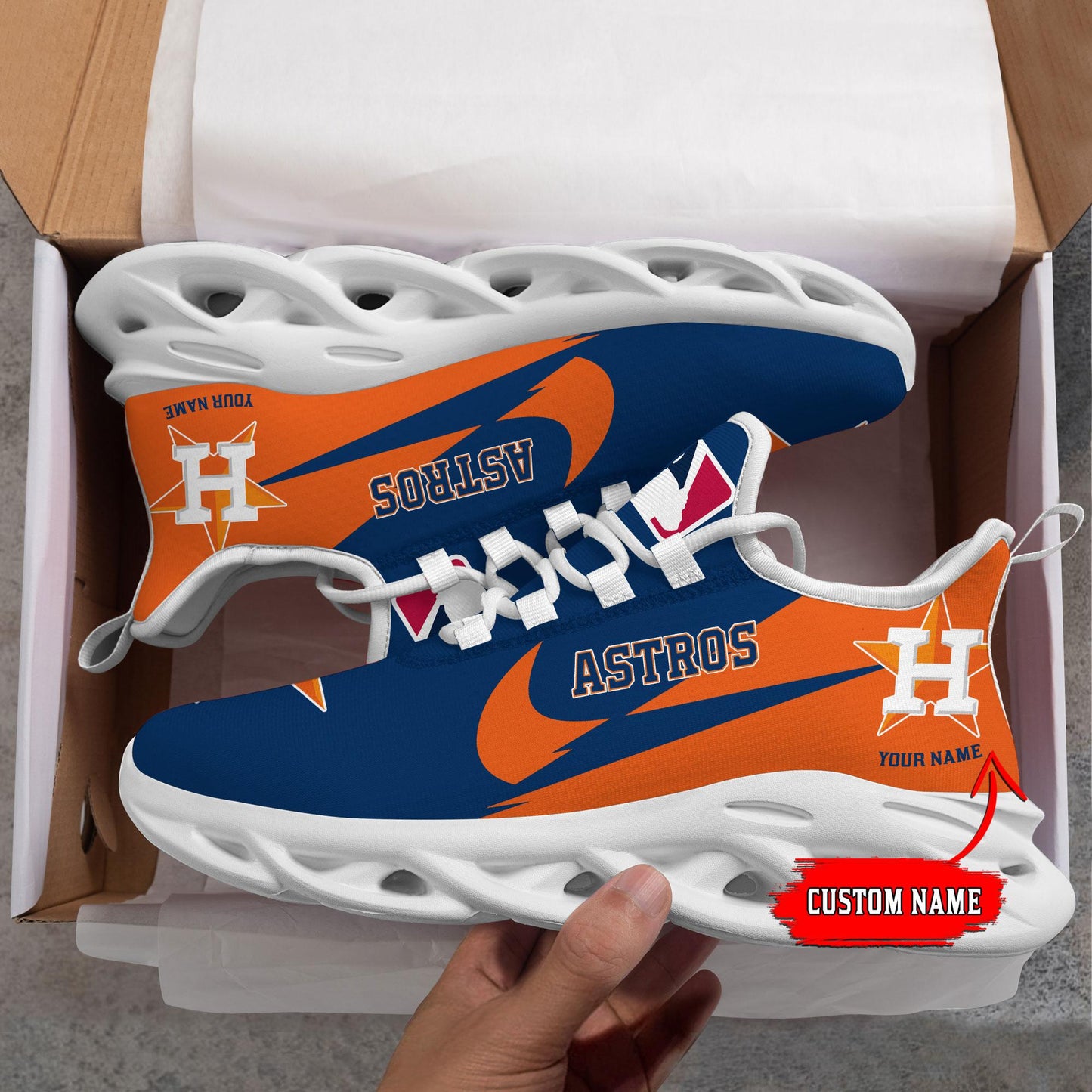 Ideafootwear Houston Astros Max Soul Shoes Sneakers For Men And Women