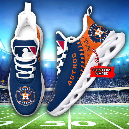 Ideafootwear Houston Astros MLB Max Soul Shoes Sneakers For Men And Women