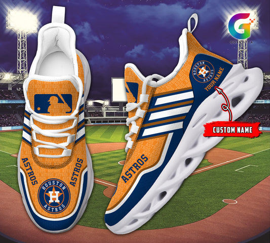 Ideafootwear Houston Astros MLB Max Soul Shoes Sneakers For Men And Women