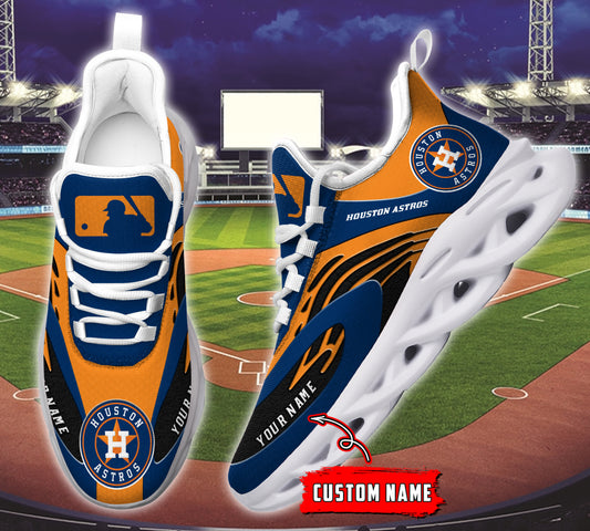 Ideafootwear Houston Astros MLB Max Soul Shoes Sneakers For Men And Women