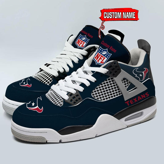 Ideafootwear Houston Texans AJ4 Sneakers Shoes For Men And Women