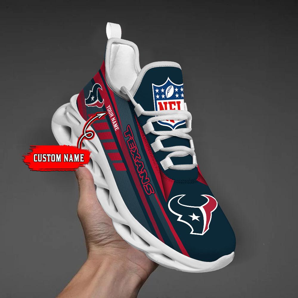 Ideafootwear Houston Texans Max Soul Shoes Sneakers For Men And Women