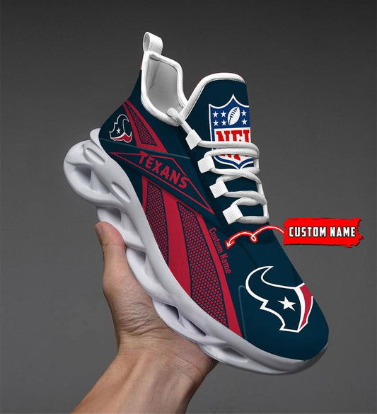 Ideafootwear Houston Texans Max Soul Shoes Sneakers For Men And Women