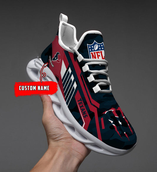 Ideafootwear Houston Texans Max Soul Shoes Sneakers For Men And Women