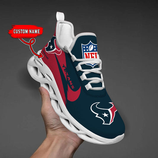 Ideafootwear Houston Texans Max Soul Shoes Sneakers For Men And Women