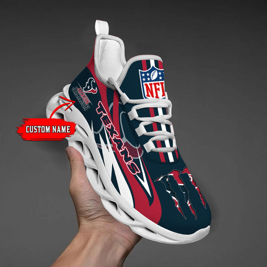 Ideafootwear Houston Texans Max Soul Shoes Sneakers For Men And Women