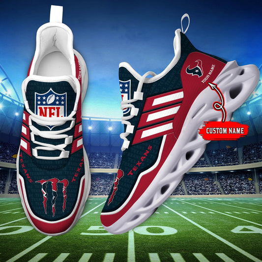 Ideafootwear Houston Texans Max Soul Shoes Sneakers For Men And Women