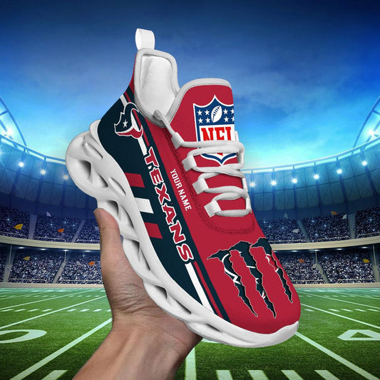 Ideafootwear Houston Texans Max Soul Shoes Sneakers For Men And Women