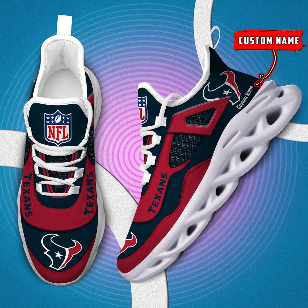 Ideafootwear Houston Texans Max Soul Shoes Sneakers For Men And Women