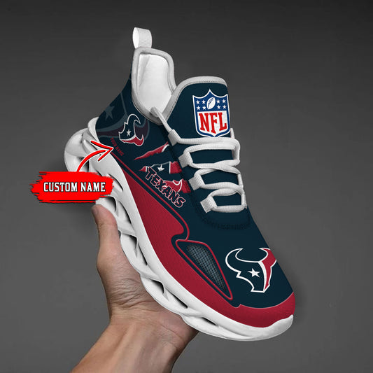 Ideafootwear Houston Texans Max Soul Shoes Sneakers For Men And Women