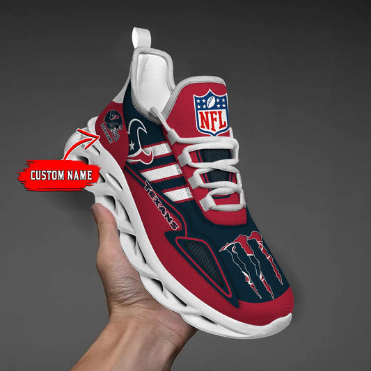 Ideafootwear Houston Texans Max Soul Shoes Sneakers For Men And Women