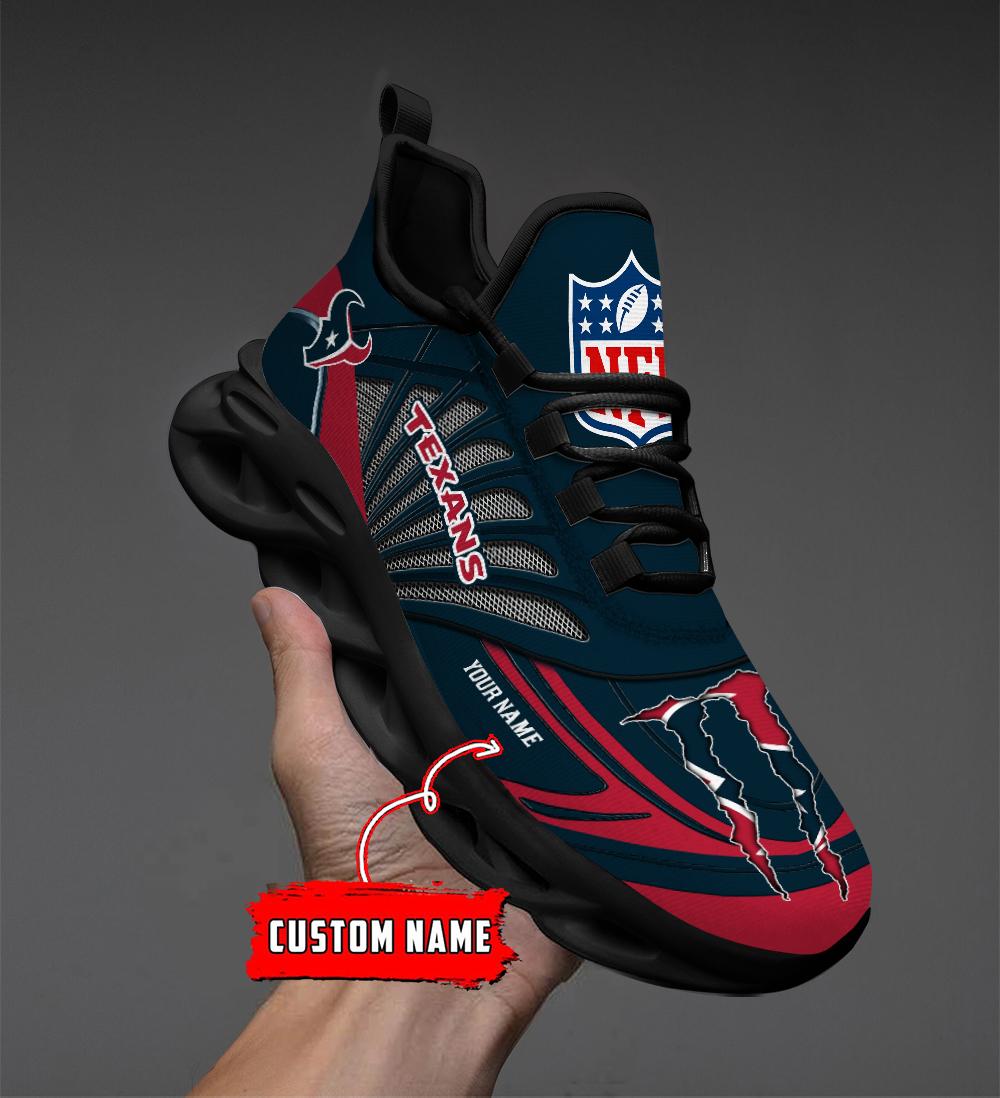 Ideafootwear Houston Texans Max Soul Shoes Sneakers For Men And Women