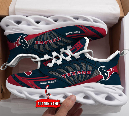 Ideafootwear Houston Texans Max Soul Shoes Sneakers For Men And Women