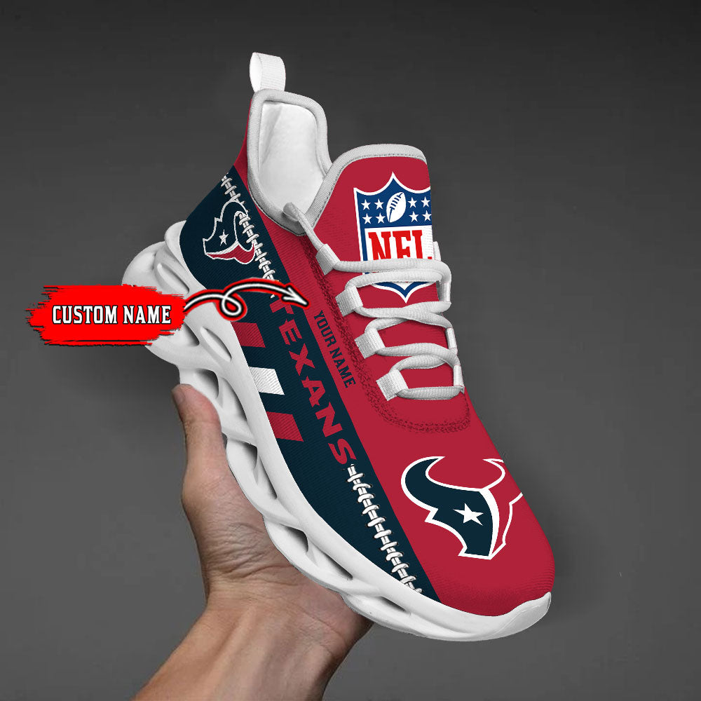 Ideafootwear Houston Texans Max Soul Shoes Sneakers For Men And Women