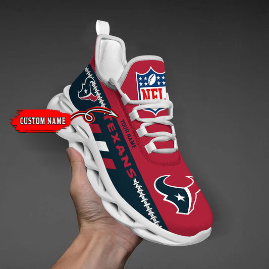 Ideafootwear Houston Texans Max Soul Shoes Sneakers For Men And Women