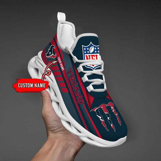 Ideafootwear Houston Texans Max Soul Shoes Sneakers For Men And Women