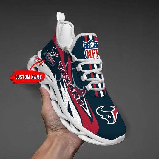 Ideafootwear Houston Texans Max Soul Shoes Sneakers For Men And Women