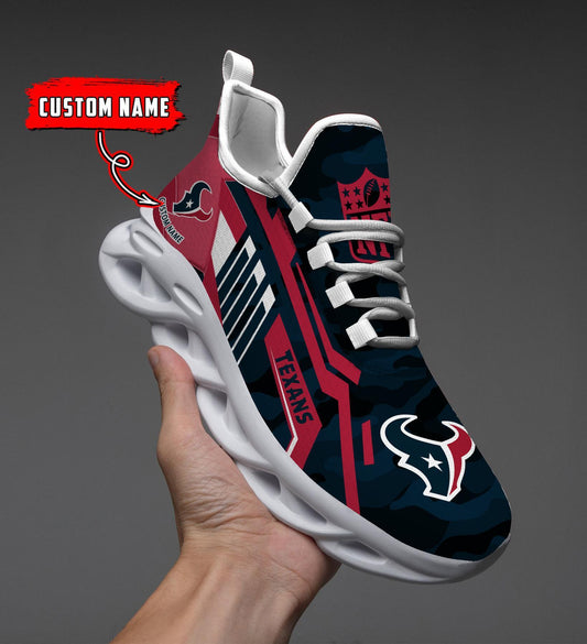 Ideafootwear Houston Texans Max Soul Shoes Sneakers For Men And Women
