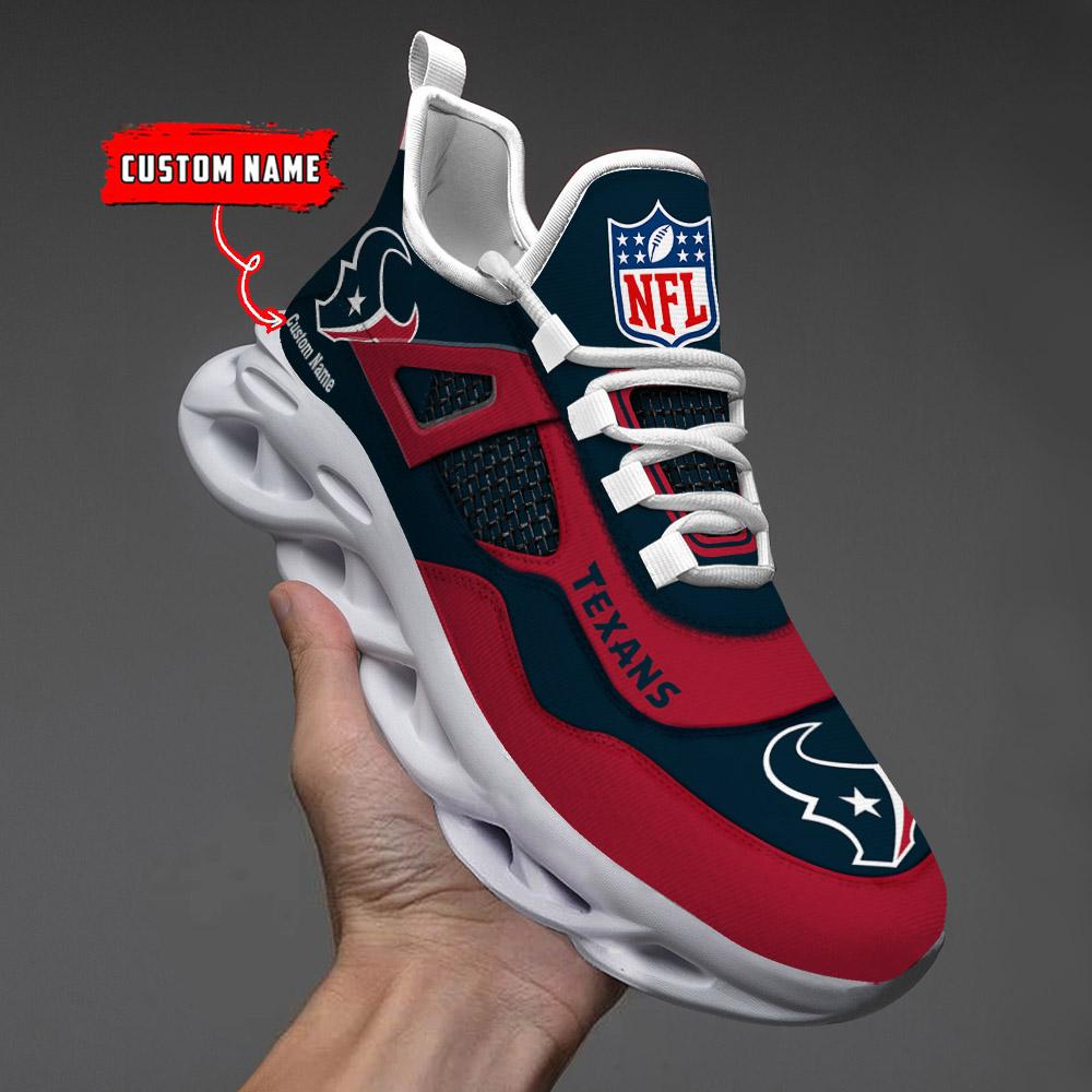 Ideafootwear Houston Texans Max Soul Shoes Sneakers For Men And Women