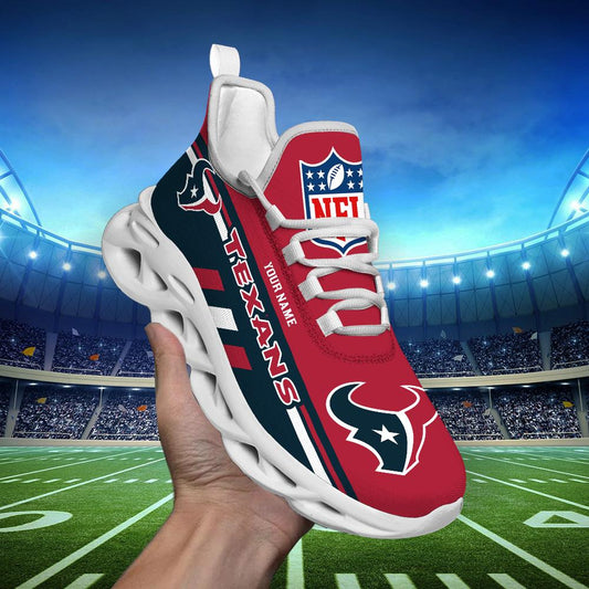 Ideafootwear Houston Texans Max Soul Shoes Sneakers For Men And Women