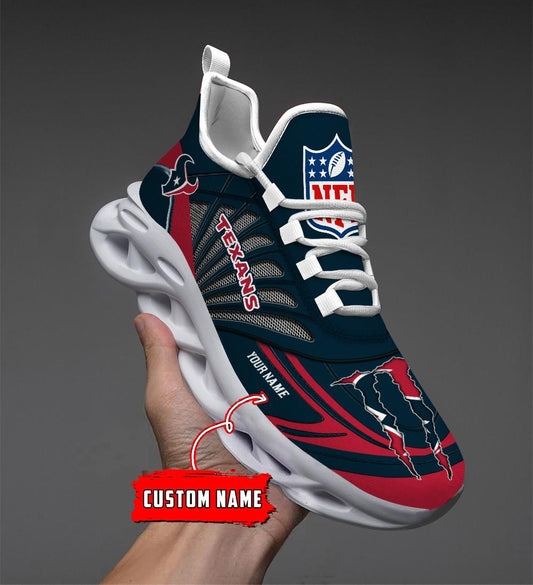 Ideafootwear Houston Texans Max Soul Shoes Sneakers For Men And Women