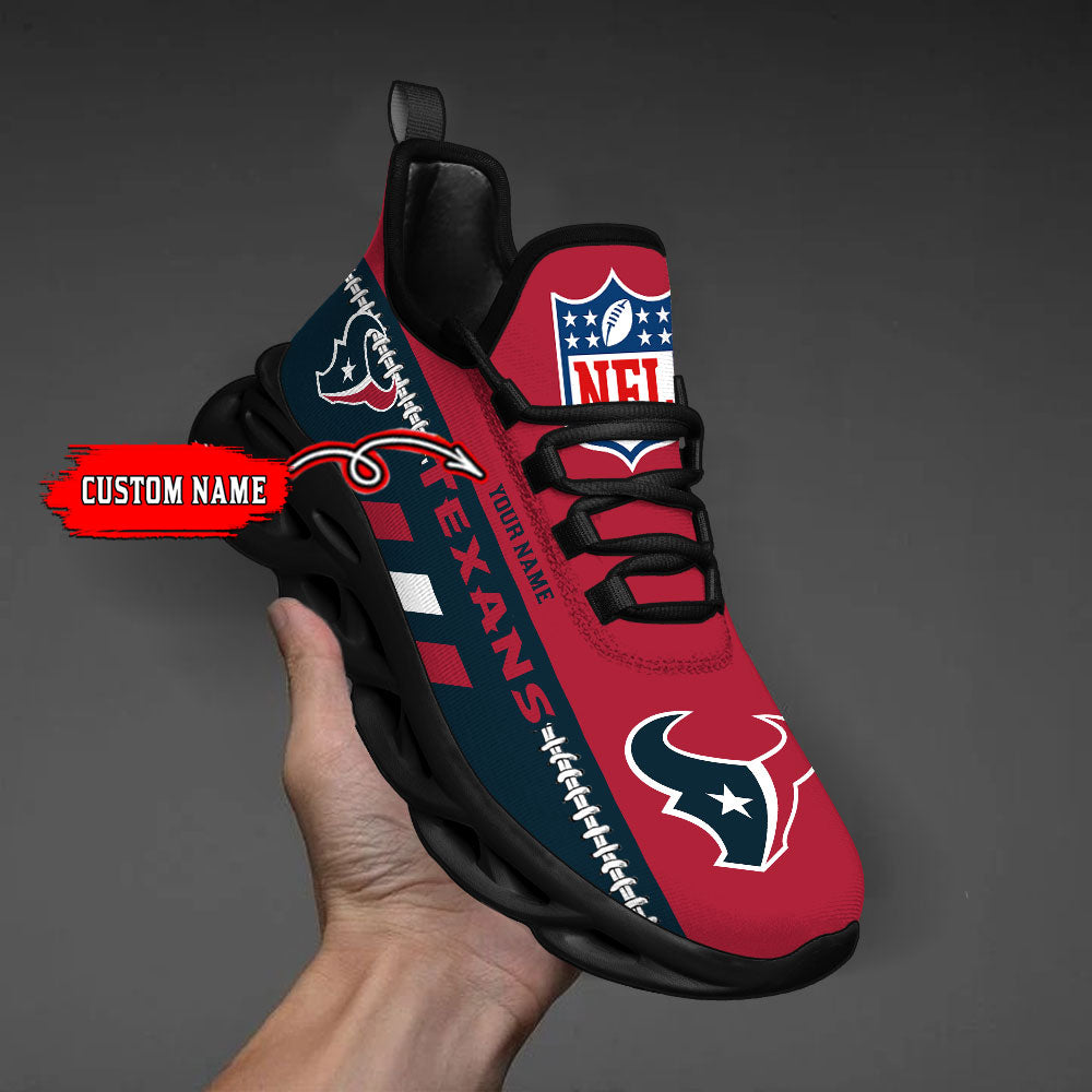 Ideafootwear Houston Texans Max Soul Shoes Sneakers For Men And Women