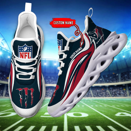 Ideafootwear Houston Texans Max Soul Shoes Sneakers For Men And Women