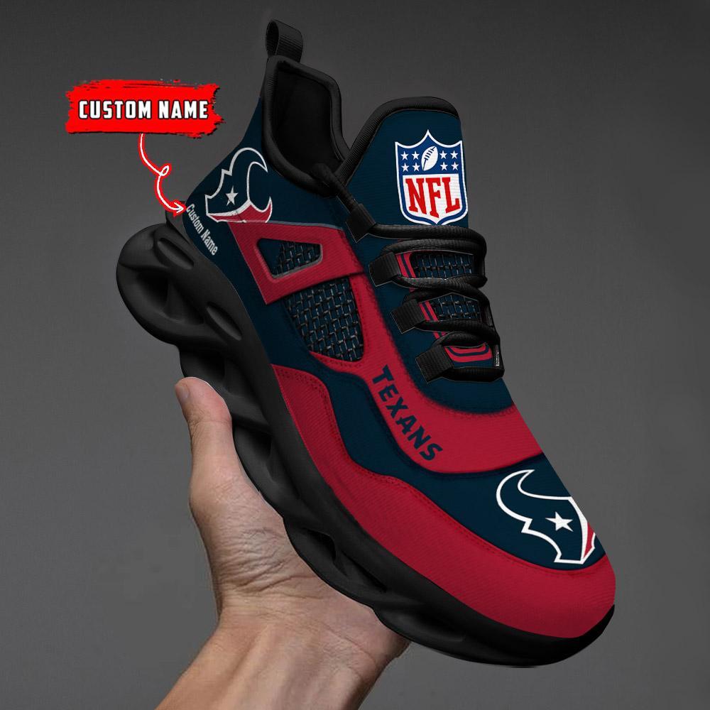 Ideafootwear Houston Texans Max Soul Shoes Sneakers For Men And Women