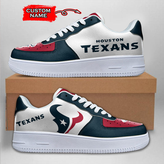 Ideafootwear Houston Texans NFL Air Low-Top Sneakers Shoes For Men And Women
