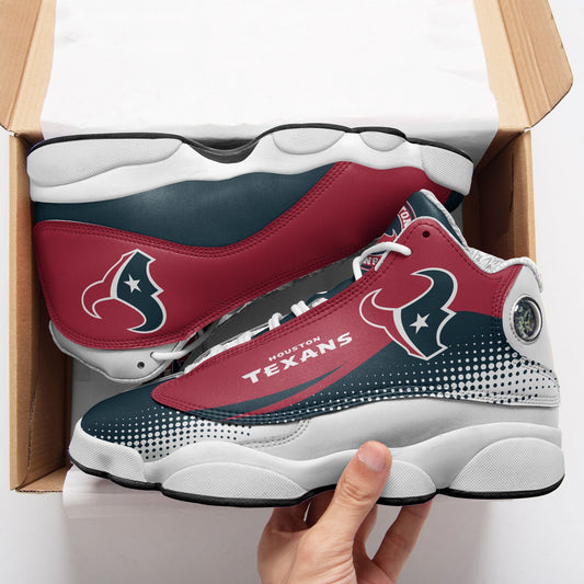 Ideafootwear Houston Texans NFL AJ13 Sneakers Shoes For Men And Women
