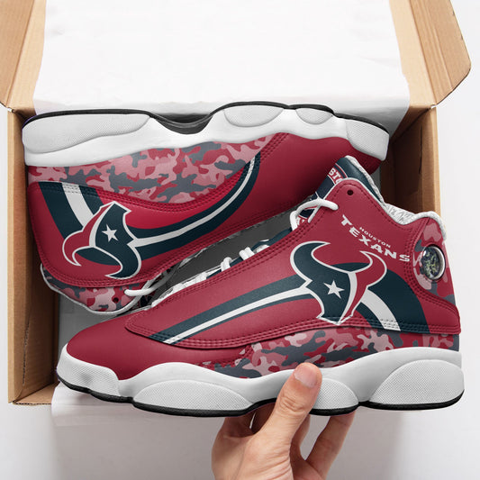 Ideafootwear Houston Texans NFL AJ13 Sneakers Shoes For Men And Women