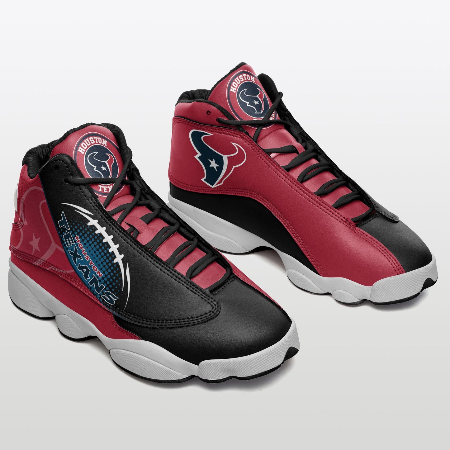 Ideafootwear Houston Texans NFL AJ13 Sneakers Shoes For Men And Women