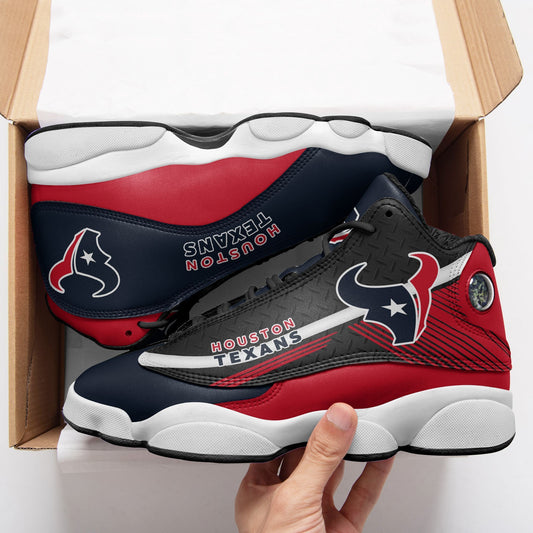 Ideafootwear Houston Texans NFL AJ13 Sneakers Shoes For Men And Women