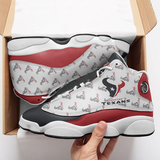 Ideafootwear Houston Texans NFL AJ13 Sneakers Shoes For Men And Women