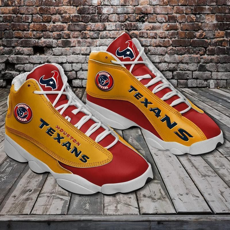 Ideafootwear Houston Texans NFL AJ13 Sneakers Shoes For Men And Women