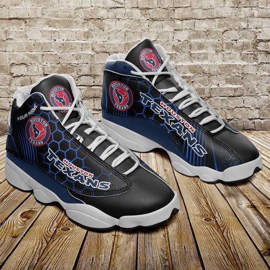 Ideafootwear Houston Texans NFL AJ13 Sneakers Shoes For Men And Women